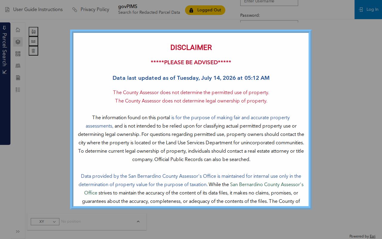 Redlands people search assessor parcel lookup