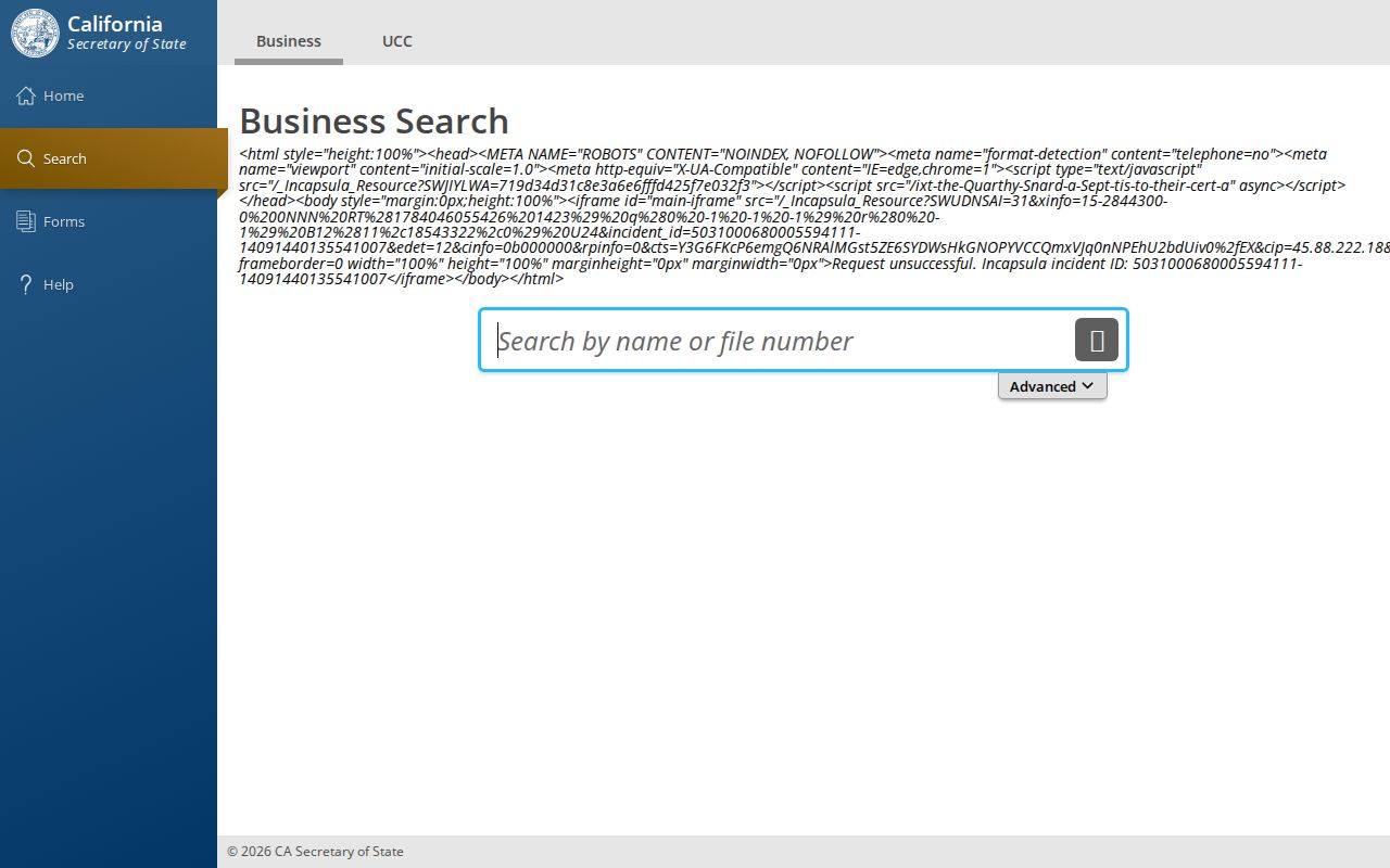 Redlands people search California business filings